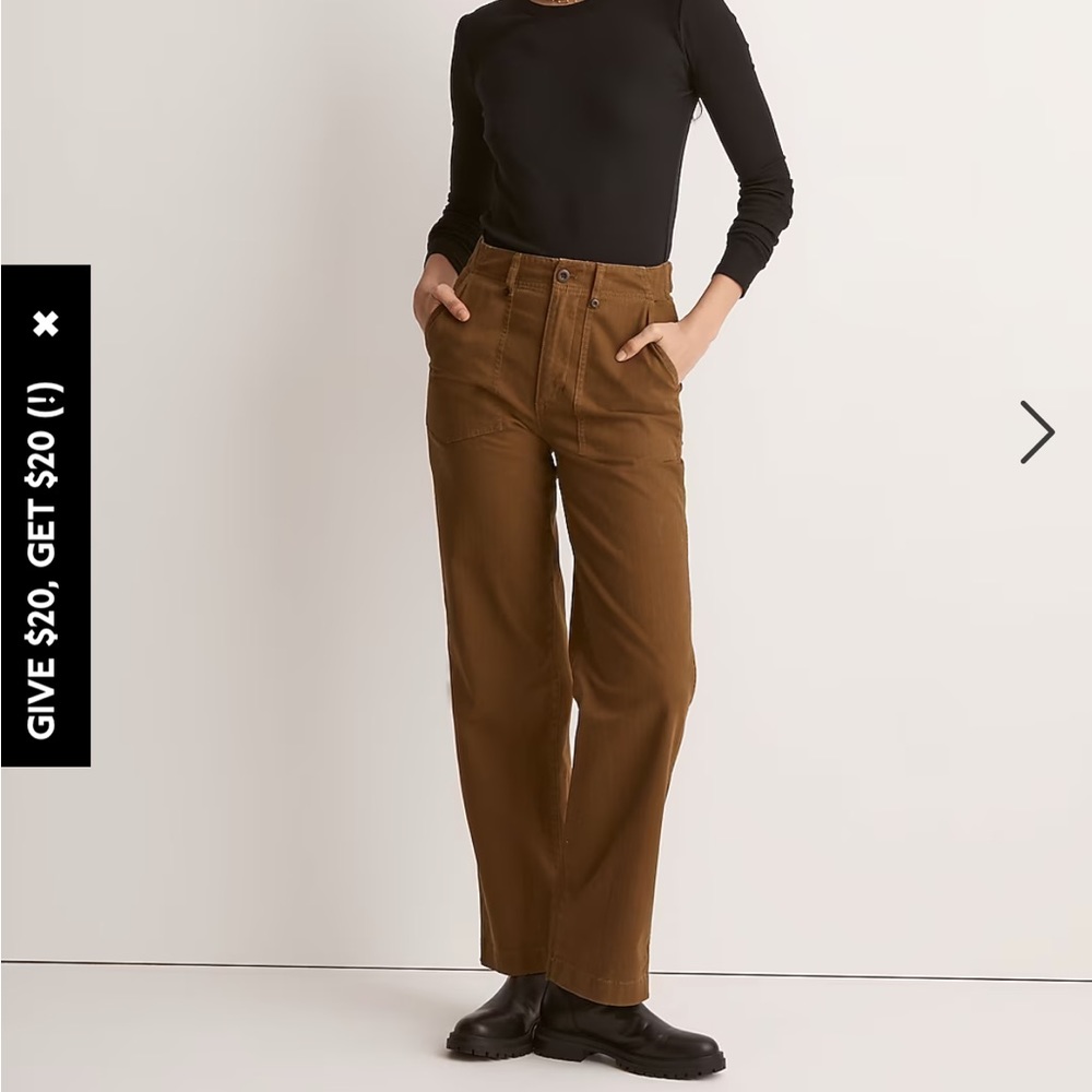 NWT Madewell Perfect Vintage Wide-Leg Pant - Size 26